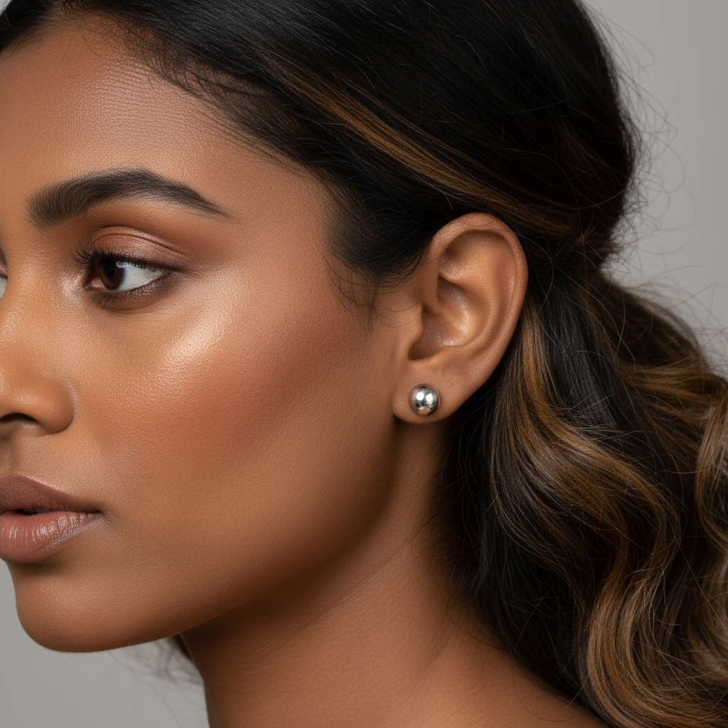 Sheetal- Silver Stud Earrings- Everyday Earrings