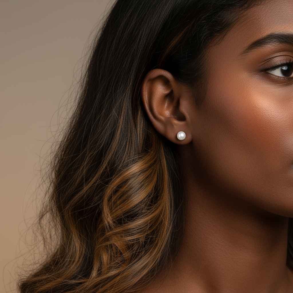 Chandrika- Simple Pearl Studs- Everyday Studs