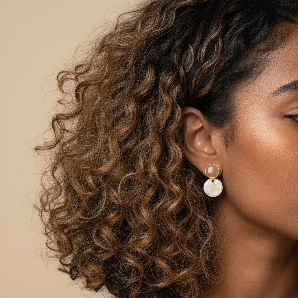 Dhwani- Resin Drop Earrings- Minimal & Modern