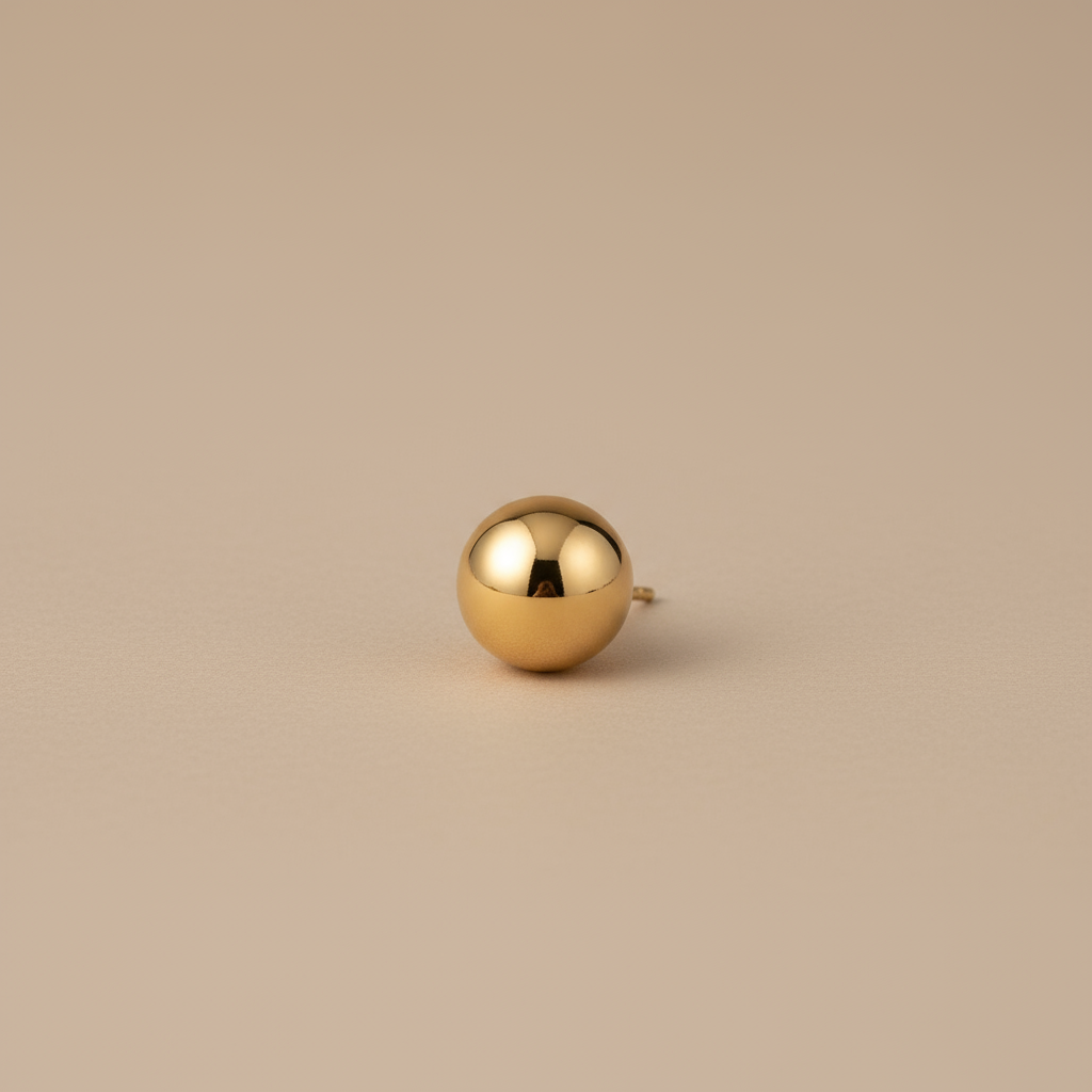 Kanak- Golden Stud Earrings- Everyday Studs