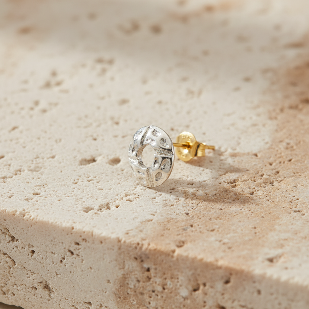 Rupika- Silver Stud Earrings