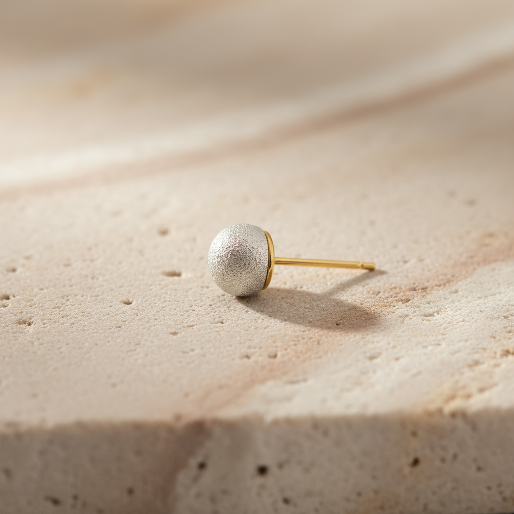 Sudha- Silver Stud Earrings