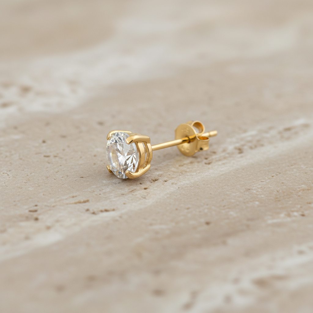 Mrignayani- American Diamond-studded Stud Earrings