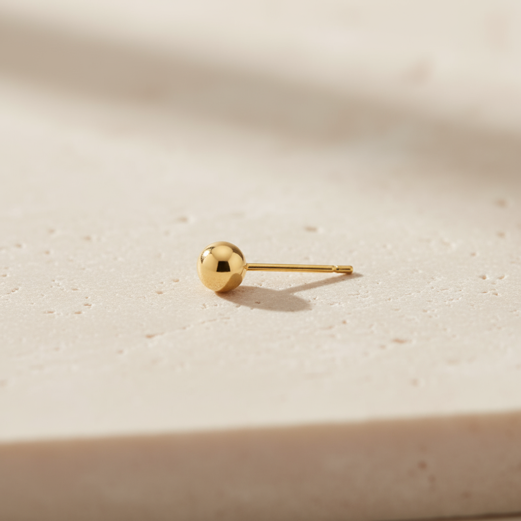 Bindu- Golden Stud Earrings