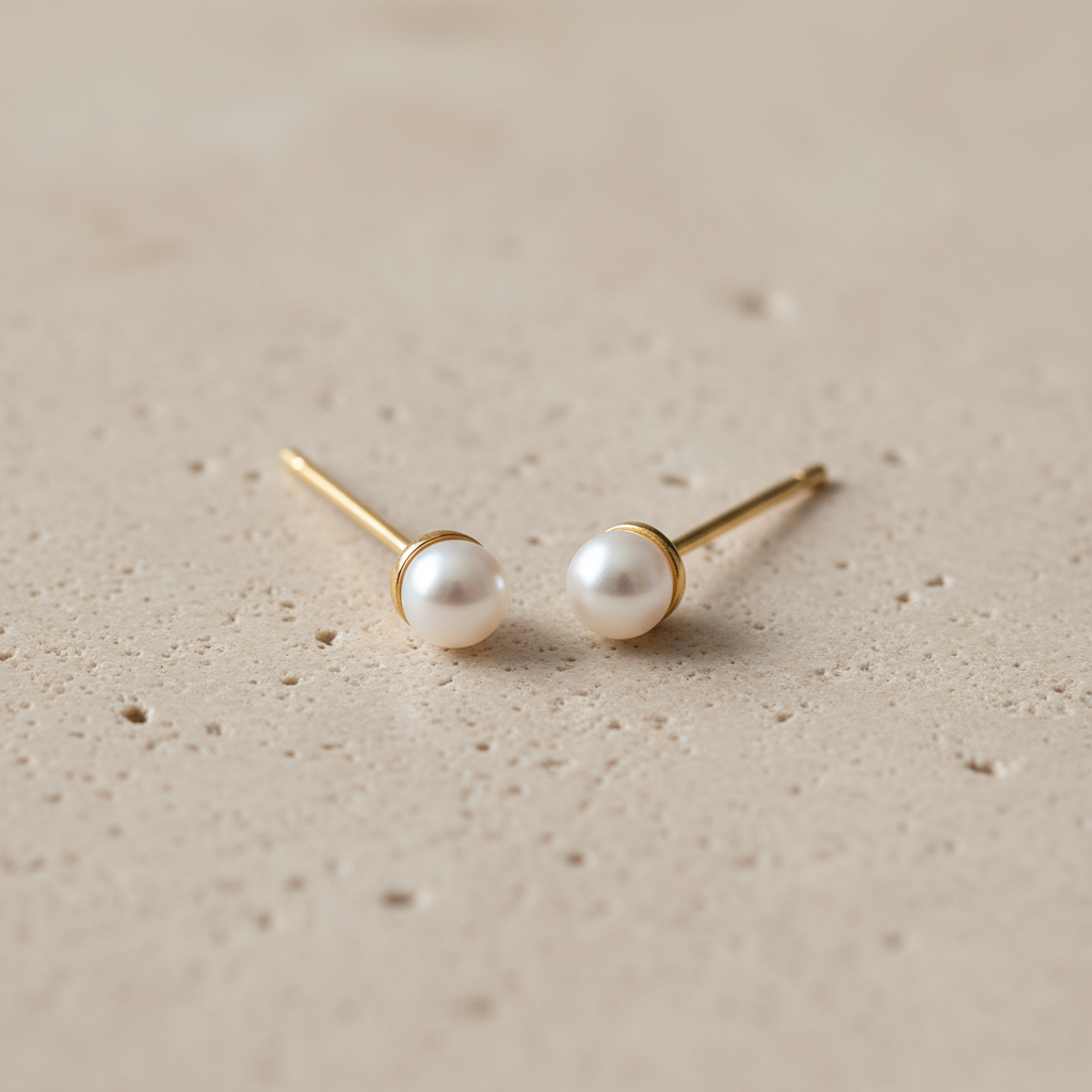 Mukta- Small pearl earrings
