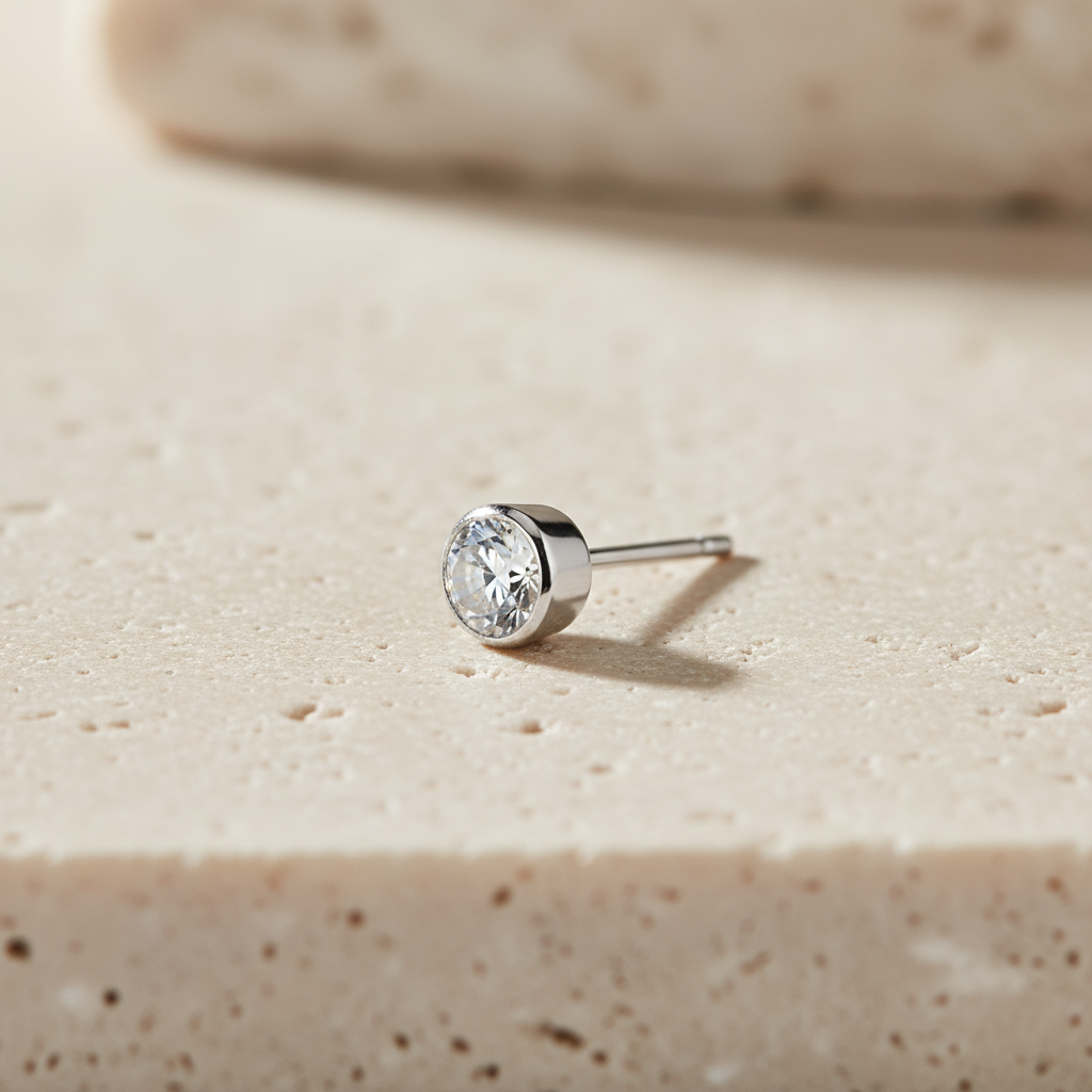 Arya- American-diamond studded silver earrings